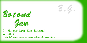 botond gam business card